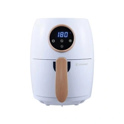 Immagine di Bergner Friggitrice ad aria calda 1000 W Rivestimento antiaderente, con display , Custodia Cool Touch, Protezione da surriscaldamento, Funzione timer Bianco,