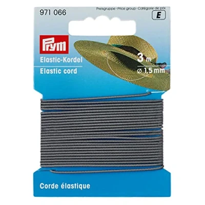 Immagine di Prym Elastic Cord, Grey, Grigio, 3 m