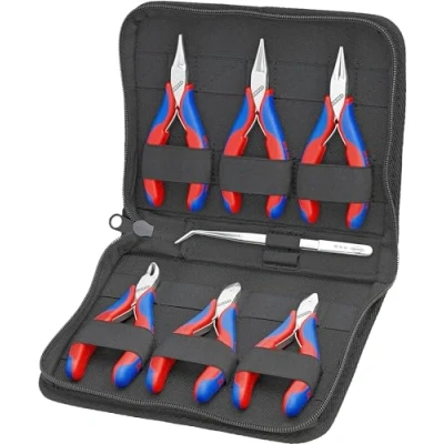 Immagine di Knipex 00 20 16 Elettronica e meccanica di precisione Kit pinze 7 parti