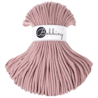 Immagine di Bobbiny Corda di macramè, 5 mm spessore, colore: blush, in 100% cotone, 100 m