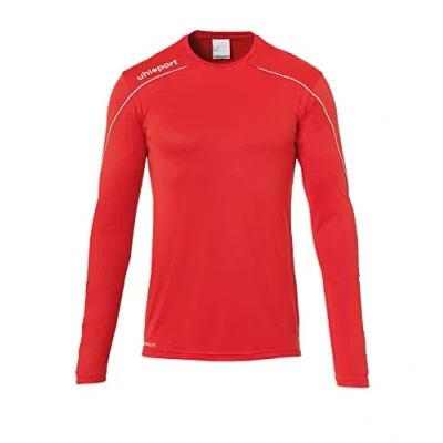 Immagine di uhlsport Stream 22 Maglia a Maniche Lunghe da Uomo, Maglietta, 100347804, Rosso/Bianco, L