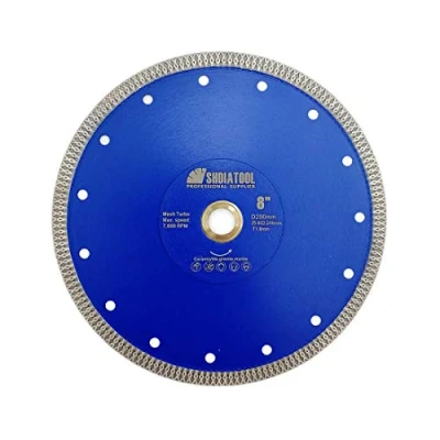 Immagine di SHDIATOOL Lama diamantata Turbo Mesh con segmento X per piastrelle in ceramica, diametro ceramica 8&quot;