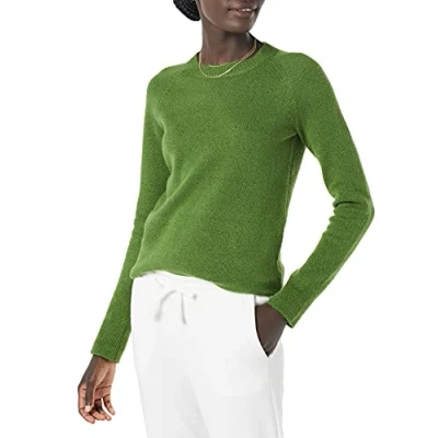 Immagine di Amazon Essentials Maglione Girocollo Morbido a Maniche Lunghe dalla vestibilità Classica Donna, Verde, L