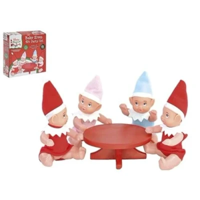 Immagine di PMS 5PC Elfo Bambino Party Set W/4 + 1PC Polystone Tabl