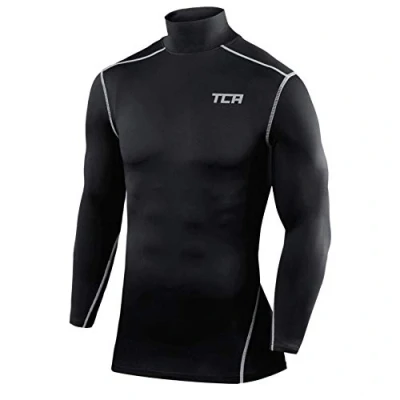 Immagine di TCA PRO Performance Uomo Maglia Collo Alto a Maniche Lunghe Rosso, XXL