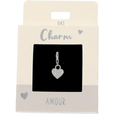 Immagine di Depesche 11785 043 Charms Express Yourself Ciondolo per collane e bracciali, Cuore Argentato, Come Piccolo Regalo, Multicolore