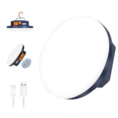 Immagine di Lampada LED da Campeggio Ricaricabile USB 5600mAh Power Bank, 1500LM Lanterna Portatile IP65 Impermeabile, Luce Esterna per Tenda Campeggio, Escursionismo, Pesca, Emergenza