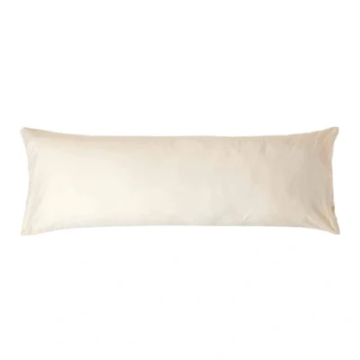 Immagine di HOMESCAPES Federa per cuscino in 100% cotone egiziano 200 fili, 50 x 140 cm, colore: crema