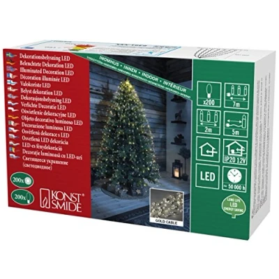 Immagine di Konstsmide 6391 180 Orpelli a LED Diamanti Bianco caldo (monocolore)