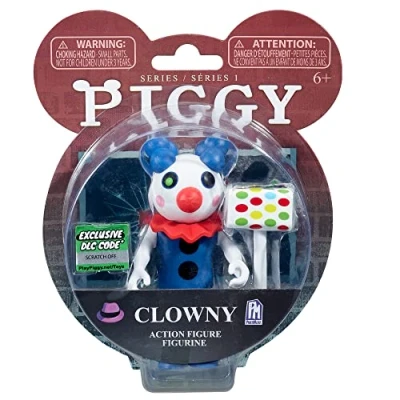 Immagine di Bizak Piggy Figura 10 cm Clowny, potrai ricreare il gioco a casa con i tuoi personaggi preferiti, accessori e un codice riscattabile nel videogioco, ci sono diversi modelli (64238052)
