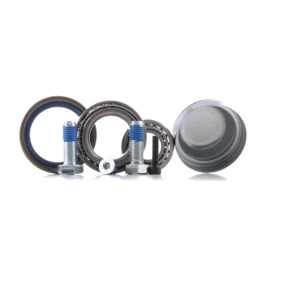 Immagine di MEYLE 014 033 0100 Kit Cuscinetto ruota Assale anteriore bilaterale con materiale di montaggio ORIGINAL Quality 45,2 a rulli conici