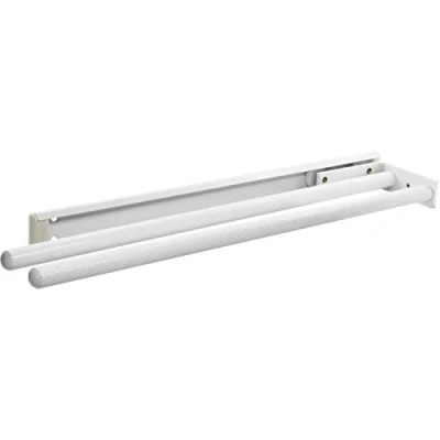 Immagine di OBF Grimme Pluto 03 0356 10 Porta strofinacci estensibile a 2 bracci, in alluminio, 442 mm, lunghezza colore: Bianco