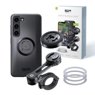 Immagine di SP CONNECT moto Bundle II con modulo anti vibrazione SPC+ per Samsung S23 supporto cellulare ciclomotore accessori tutti gli smartphone come iPhone