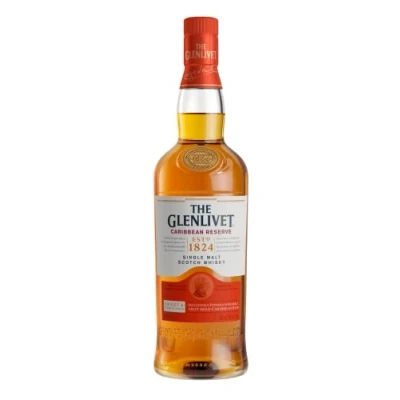 Immagine di The Glenlivet Caribbean Reserve Single Malt Scotch Whisky 40% Vol 0.7 l in Confezione Regalo