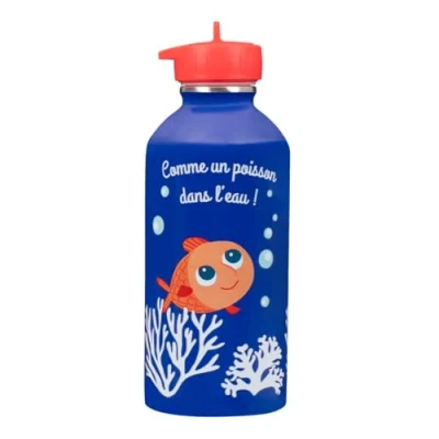 Immagine di Draeger Paris Borraccia in acciaio inox per bambini Poisson dans l&#039;eau