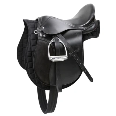 Immagine di Kerbl Haflinger Set Sella, Colore: Nero