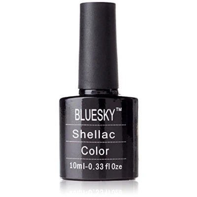 Immagine di Bluesky Smalto Per Unghie Gel, Arancia, Luccichio, Rosso (Per Lampade Uv E Led) 10 Ml
