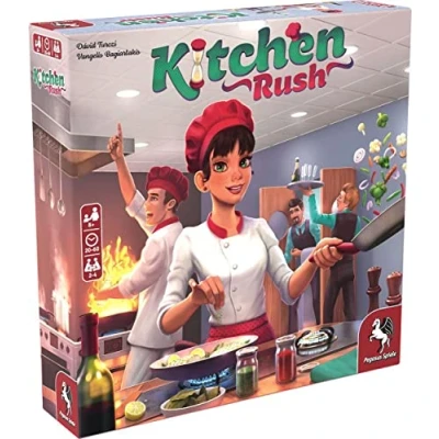 Immagine di Pegasus Spiele Press Kitchen Rush Board Game Ages 8+ 2 4 Players 20 60 Minutes Playing Time 51223E Multicolor