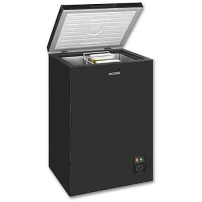 Immagine di Exquisit congelatore, 2 in 1, 99 litri, congelatore a 4 stelle, piccolo, caricamento dall&#039;alto, GT100 050E nero