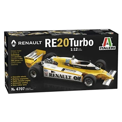 Immagine di Italeri Renault RE20 Turbo Scala 1:12 Automobili Modellismo, Modello in Plastica da Assemblare e Pitturare, 4707