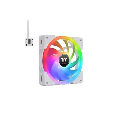 Immagine di Thermaltake CL F162 PL14SW A Ventola per PC case Bianco, Trasparente, RGB (L x P) 140 25 mm incl. comando dellilluminazione