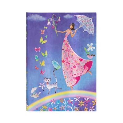 Immagine di Taccuino Paperblanks copertina rigida Midi a righe Arcobaleno Pri...
