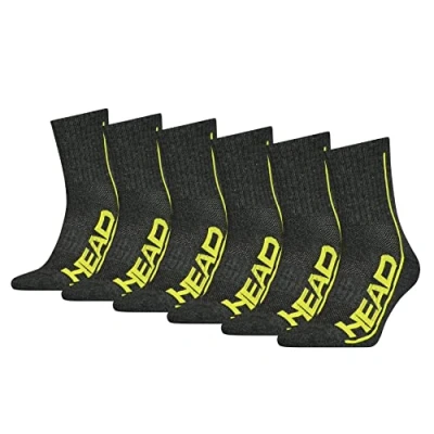 Immagine di Head Performance Short CREW 6 PACK Calze, Taglia: 39 42, Dunkelgrau