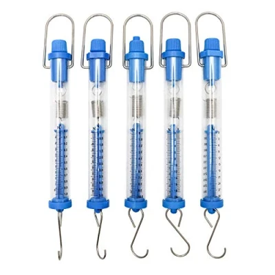 Immagine di QWORK® Dinamometro, bilance a molla, per l&#039;esperimento di laboratorio fisica, Set 5, 1N, 5N, 10N, 20N, 30N