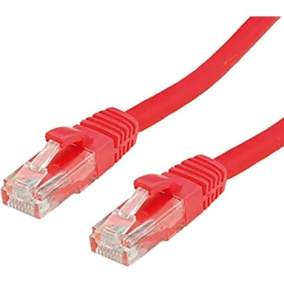Immagine di Value 21.99.1428 RJ45 cavo di rete, patch CAT 6A U/UTP 15.00 m Rosso (chiaro) non schermato 1 pz.