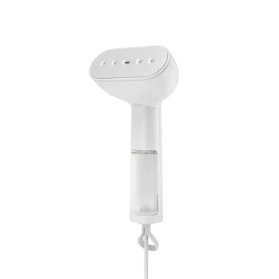 Immagine di Steamery Ferro da stiro a vapore portatile Cirrus X, 1200 W, emissione di 20 g/min, riscaldamento in secondi, portatile, stile minimalistico, design scandinavo, Bianco