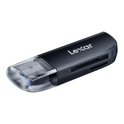 Immagine di Lexar lettore USB A doppio slot, 3.2 Gen 1 fino 104 MB/s, per SD/MicroSD/SDHC/SDXC Adattatore di schede fotocamera, OTG MicroSD Card Reader PC/laptop/tablet
