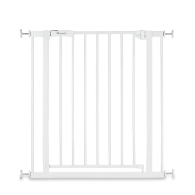Immagine di hauck Cancelletto di Sicurezza per Bambini Open N Stop 2 aperture da 75 80 cm, Apertura con Una Sola Mano Su Entrambi i Lati, Chiusura Manuale Metallo, Bianco