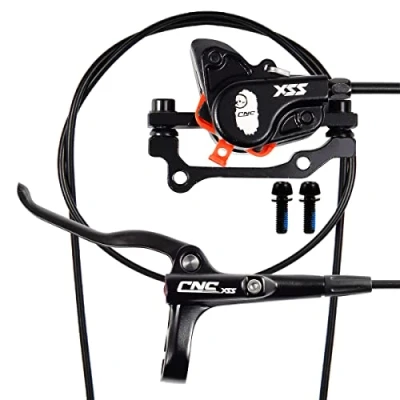 Immagine di CNC Freni a Disco Idraulici MTB,Freni Idrolici MTB Set，Freno Anteriore e Posteriore Bicicletta，（Nero/Rosso）