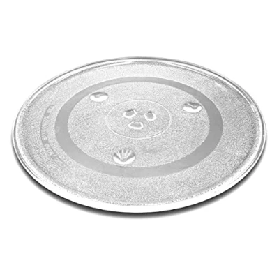 Immagine di vhbw Piatto universale per diversi forni a microonde ad es. compatibile con Bosch, Siemens, Bauknecht girevole, 31,5 cm, vetro trasparente