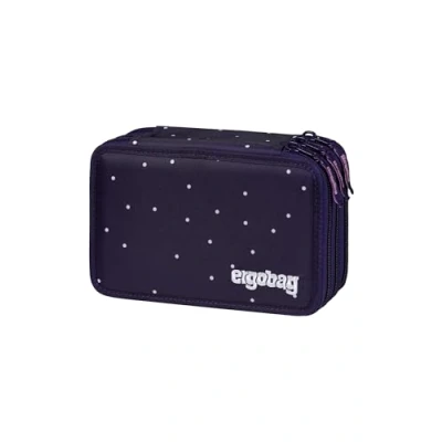 Immagine di ergobag Astuccio maxi set da 40 pezzi, matite colorate e pennarelli Lyra, scomparto per monete, righello, forbici StargazBear Lilla