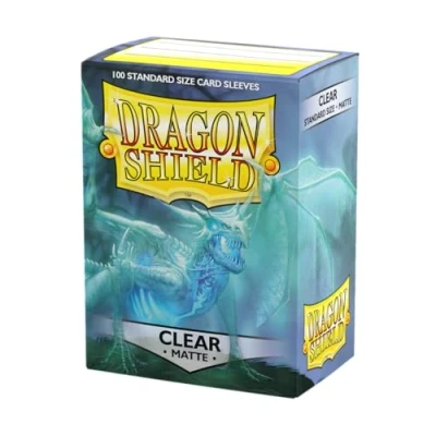 Immagine di Dragon Shield ART11001 Matte Standard Size Sleeves Cartoncino 100pk Clear, Multicoloured