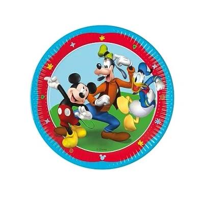 Immagine di Procos Folat 93822P Piatti Carta FSC Mickey Mouse 23cm 8 Pezzi, Multicolore