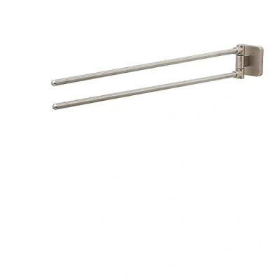 Immagine di Tiger Onu Portasciugamani a 2 Bracci, Acciaio (Inox Spazzolato), 4,8 x 5,4 44,3 cm