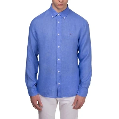 Immagine di Tommy Hilfiger Pigment Dyed Li Solid RF Shirt Mw0mw34602 Camicia L/S, Blue (Blue Spell), L Uomo