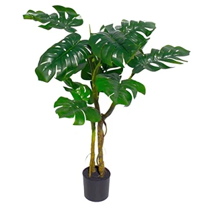 Immagine di Leaf Pianta artificiale realistica del formaggio di Monstera