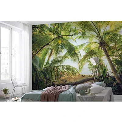Immagine di Komar SHX9 070 Carta da parati in tessuto non tessuto, XXL, decorativa, natura, paesaggio, camera letto, soggiorno, ufficio, corridoio, dimensioni 450 x 280 cm (larghezza altezza), multicolore