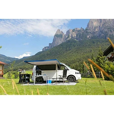Immagine di Brunner Tendalino Protezione dal Sole Sunny Van Roof Parasole per Minibus e Van, Materiale Resistente ai Raggi UV, Pali Verticali Telescopici in Acciaio Accessori di Fissaggio Inclusi, 300 x 240 cm
