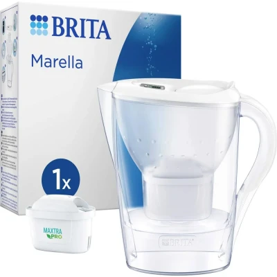 Immagine di Brita Marella Caraffa filtrante 2,4 L Trasparente, Bianco