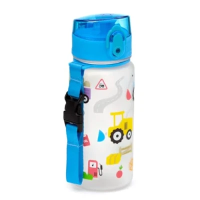 Immagine di Puckator Borraccia Infrangibile per Bambini con Apertura a Scatto 350ml Trattori