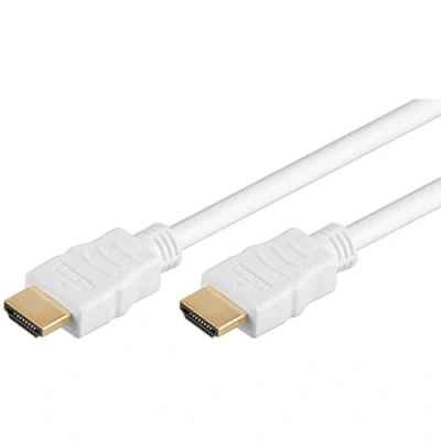 Immagine di PremiumCord Cavo HDMI 4K Ad Alta velocità M/M, 10,2 Gbps con Ethernet, Compatibile Video 4K@30Hz, Full HD 1080P, Deep Color, 3D, Arc, HDR, Dolby TrueHD, Connettori Placcati Oro, Bianco, 10 m