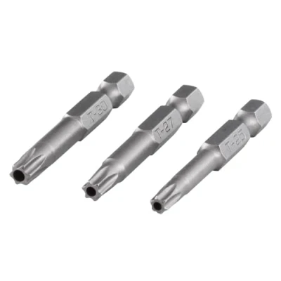 Immagine di wolfcraft Set di inserti, TORX® con foro (dimensioni 25 / 27 30), 3 pezzi I 1262000 inserti Solid, 50 mm