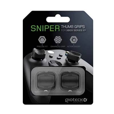 Immagine di Gioteck Tappi Pulsanti in Silicone Copertura Joystick Xbox Series X/ S Antiscivolo Per Controller Protezione Colore Nero Classics One