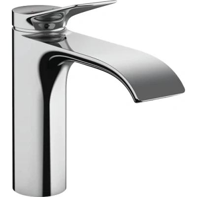 Immagine di hansgrohe Vivenis Rubinetto per lavabo senza scarico, Miscelatore risparmio idrico (EcoSmart) con altezza bocca 110 mm, cromo, 75022000