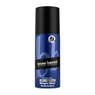 Immagine di Bruno Banani Spray corpo Magic Man, profumo da uomo, 150 ml, liquido, incenso