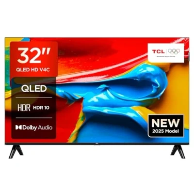 Immagine di TCL TV 32V4C 32&quot; HD Smart QLED Direct LED con Android e HDR Compatibile Google Cast Home, Design Delgado